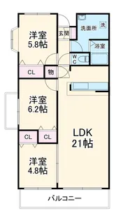 アルデールヒルズ【4階】の間取り