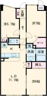 ダイアパレス船堀【3階】の間取り