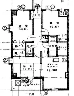 マンションライズ【2階】の間取り