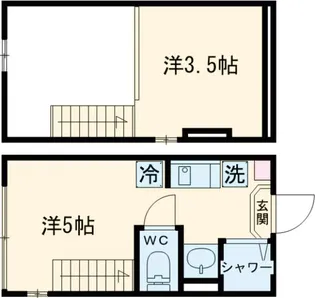 メゾンドブルーム平井【1階】の間取り