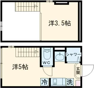 メゾンドブルーム平井【1階】の間取り
