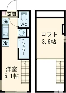 メゾンドブルーム平井【1階】の間取り