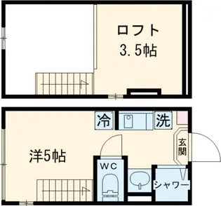 メゾンドブルーム平井【2階】の間取り