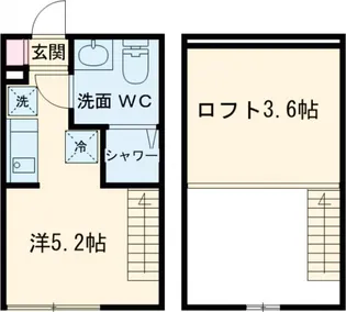 メゾンドブルーム平井【2階】の間取り