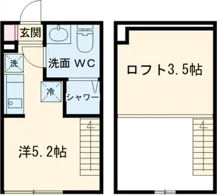 メゾンドブルーム平井【2階】の間取り