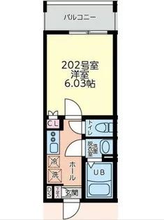 フルセイル中山Ⅱ【202号室】の間取り