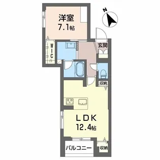 GM E【4階】の間取り