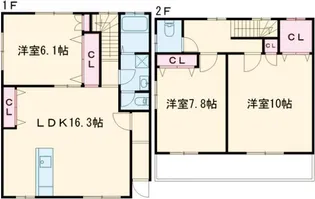 サンハイツ富久【1階】の間取り