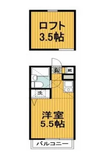 ポートハイツ片倉【209号室】の間取り