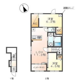 アネシス八王子【2階】の間取り