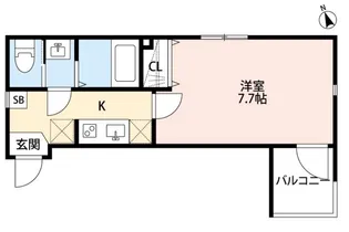 グランシャレー梅島駅前【1階】の間取り