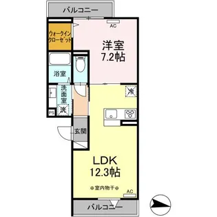 シャンポワール【3階】の間取り