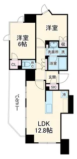 ディームス横濱青木町【3階】の間取り