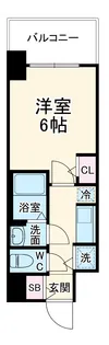 アドバンス北大阪アルタノ【14階】の間取り