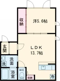 SGクレスト門前仲町【5階】の間取り