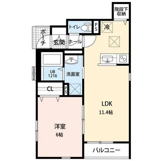 グランスリジエ【1階】の間取り