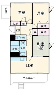 メゾンリヴィエール箕面【1階】の間取り