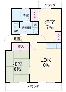 ファミール田園Ⅱ【4階】の間取り