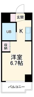 リアライズ伝馬【102号室】の間取り