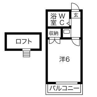 パークサイド港陽【2階】の間取り