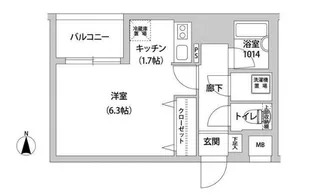 ブラッサム石神井【3階】の間取り