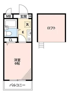 メビウスメルズ【2階】の間取り