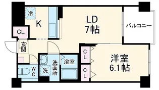 カーサヴェルデ【1階】の間取り