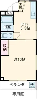 クローバーハウス【1階】の間取り