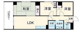 フローラルパレス元町【4階】の間取り