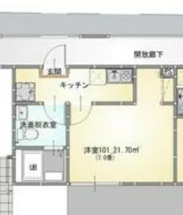 オーチェ上尾【1階】の間取り