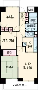 ラフィーネ阿佐谷【7階】の間取り