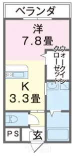 GRACIAS【203号室】の間取り