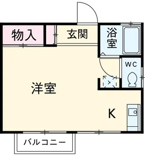コーポグリーンヒル【103号室】の間取り