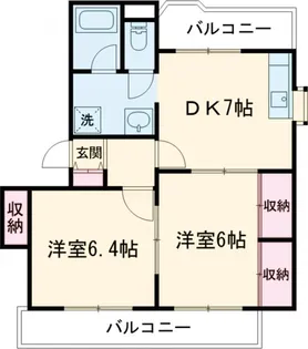 エクセルユキ【03020号室】の間取り