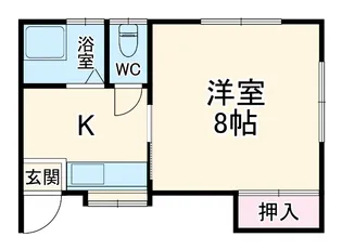 第2こまくさ荘【101号室】の間取り