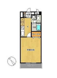 オークパレス(弁天)【3階】の間取り