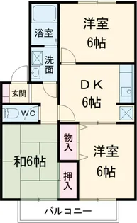 ドミールユキ【01050号室】の間取り