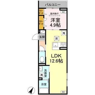 DーROOM・M【2階】の間取り