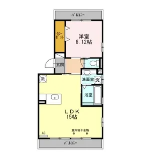 アウルコート A【3階】の間取り