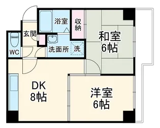 千本エレガンス【3階】の間取り