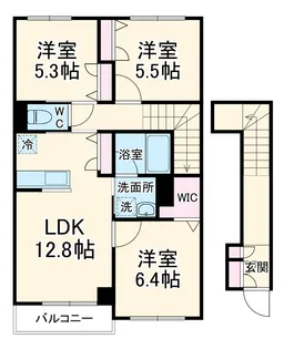 グランメゾン達上ケ丘【203号室】の間取り