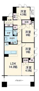 ソライエ東川口プレミアムレジデンス【1階】の間取り
