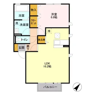 アグライア アリッサ A【1階】の間取り