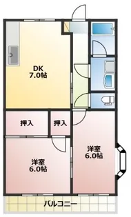 シャーロットクレール【2階】の間取り