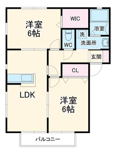 サンフローラB【1階】の間取り