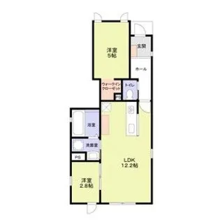 フォレストメゾン高瀬町【1階】の間取り