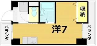 ペルルアール衣笠【303号室】の間取り