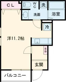 アスピライズ柴崎【1階】の間取り