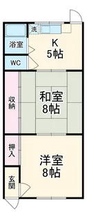 長坂アパート【C号室】の間取り