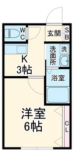 ノースパーク千葉【2階】の間取り